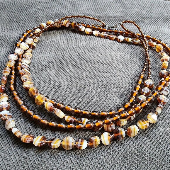 Etsy Colorful Artisan Multi-Strand Beaded Necklace - Picture 13 of 16